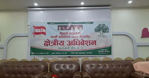 कांग्रेसको क्षेत्रीय अधिवेशन १३ जिल्लामा, काठमाडौं–३ मा प्रक्रियामै अन्योल