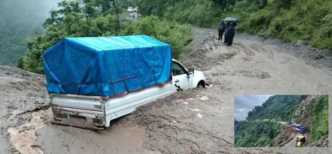 २५ जिल्लामा आज पनि यातायात पूर्ण बन्द, रेड अलर्ट क्षेत्र थपियो
