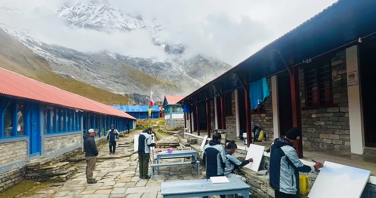 पोखरामा क्यानभासमार्फत हिमाली जलवायु सङ्कटको सन्देश