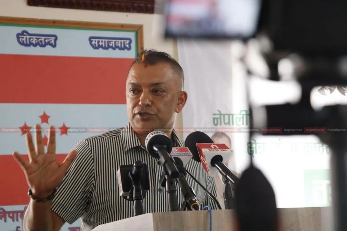 संविधानका नाममा ध्रुवीकरण नगरौँ, देउवा पक्षलाई १६ गतेसम्म मनाउने प्रयास: गगन थापा