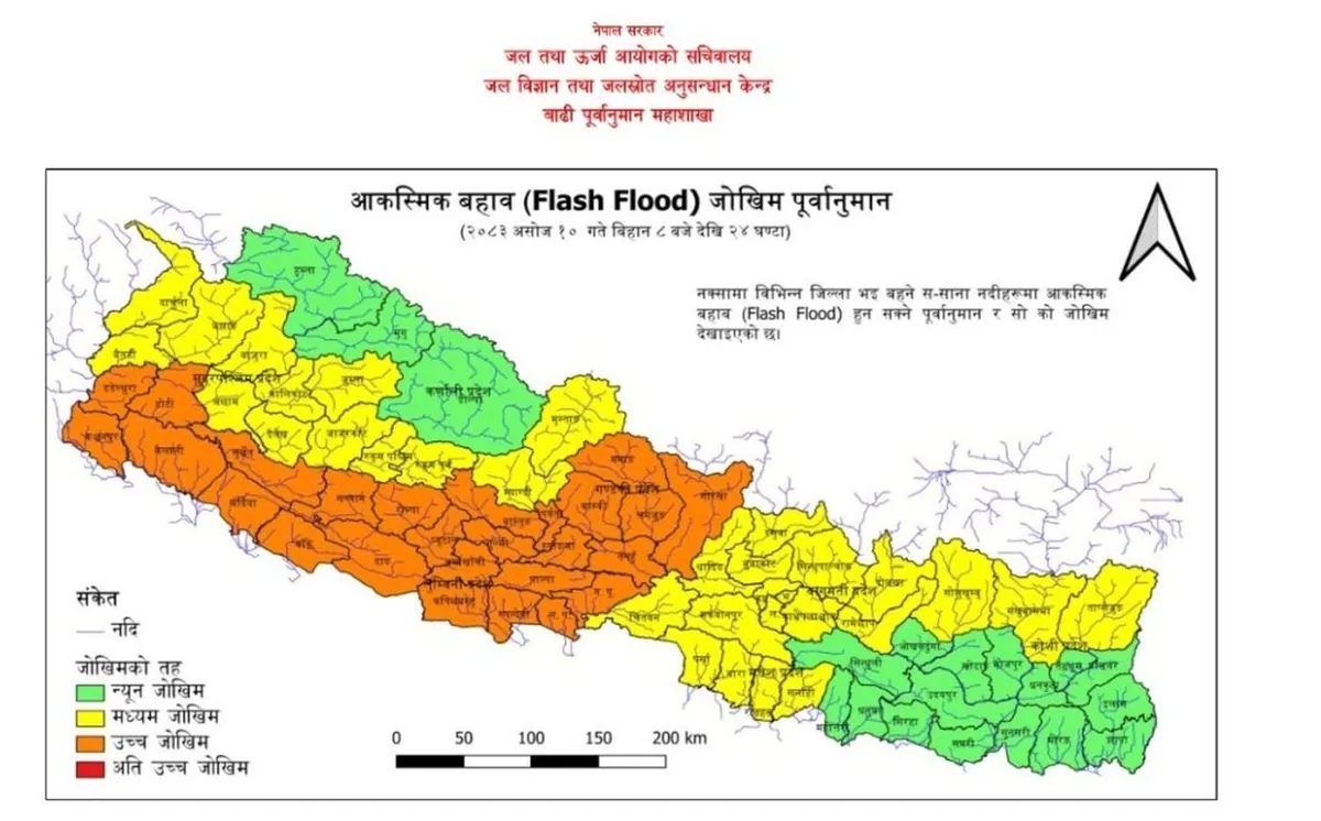 गण्डकी बेसिनका जलविद्युत् आयोजना उच्च सतर्कतामा, कुलेखानी बाँध खोलिने खबर गलत