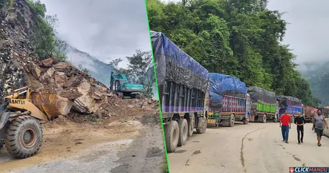 केरुङ, तातोपानी र कोरला तीनै नाका बन्द, चीनसँग स्थल व्यापार ठप्प