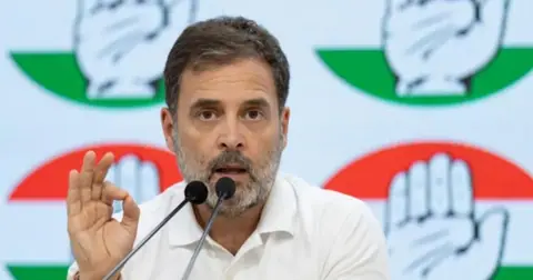 Rahul Gandhi, opposition leaders briefly detained at Delhi protest against Election Commission