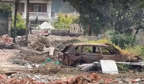 आन्दोलनमा जलेको देउवाको बूढानीलकण्ठस्थित घर भत्काउने काम अन्तिम चरणमा