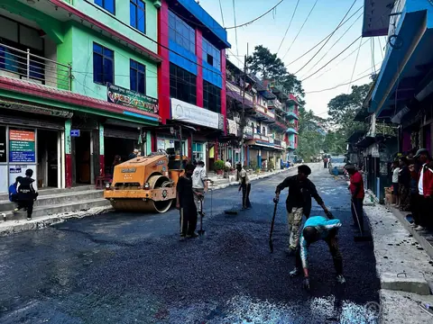 Myagdi's Darbang market paved nearly two decades after road arrived
