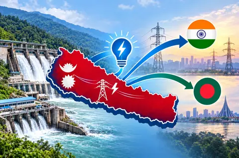 Nepal exported Rs 5.92 billion of electricity to India in Asoj, exports to Bangladesh resume