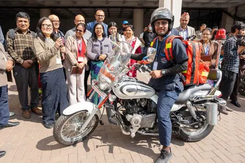 काठमाडौँ महानगरपालिकाद्वारा बाइक एम्बुलेन्स सेवा सुरु