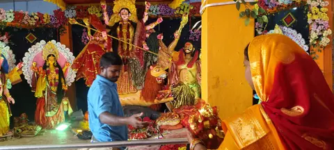 मिथिलामा नवरात्रको खोइछ भर्ने परम्परा सुरु