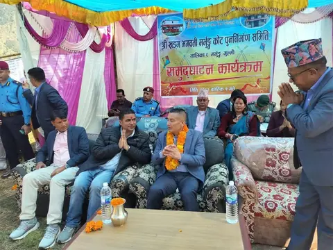 पुनर्निर्मित मर्भुङकोट मन्दिर आईजीपी कार्कीद्वारा उद्घाटन
