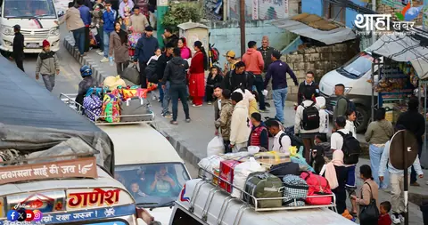 348,000 travelers leave Kathmandu Valley since Ghatasthapana ahead of Dashain