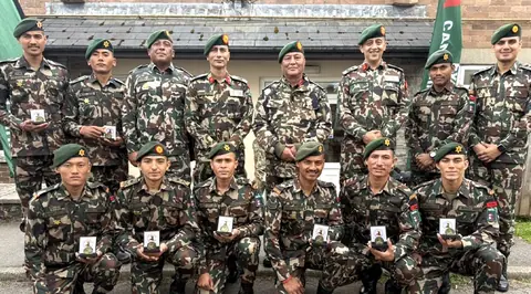 बेलायतको ‘क्याम्ब्रियन पट्रोल २०२६’ मा नेपाली सेनालाई लगातार तेस्रो वर्ष स्वर्ण पदक