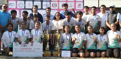 १७ वर्षमुनिको राष्ट्रिय रग्बीमा कटारीलाई दोहोरो उपाधि
