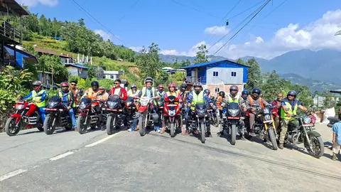 खोटाङमा माइती जाने चेलीका लागि निःशुल्क बाइक सेवा