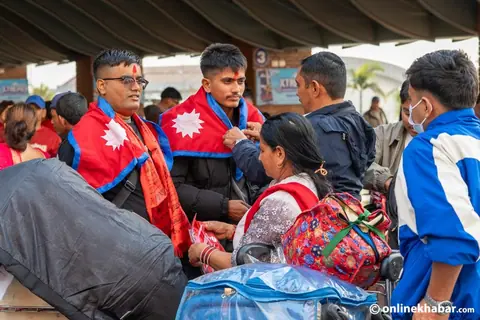 Even on Bada Dashain, the stream of youths leaving for jobs and studies abroad continues