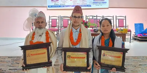कोहलपुरमा चार साहित्यकारलाई नगद पुरस्कारसहित सम्मान