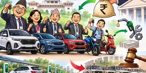 सरकारी सवारी निर्देशिका: सचिवलाई गाडी किन्न ६० लाखसम्म ऋण, ब्याज सरकारले तिर्ने; आफैँ चलाए चालकको तलबसमेत, रास्वपा सांसदको आपत्ति