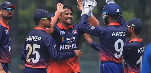 League 2: Nepal beats Canada by 24 runs on Rohit's century