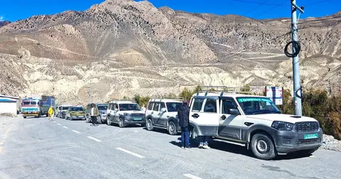 Nearly 8,000 tourists enter Mustang in two days after Dasain; crowds also at Sauraha and Annapurna Base Camp