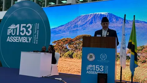 Nepal's climate emergency resolution picked by two-thirds vote at IPU Assembly