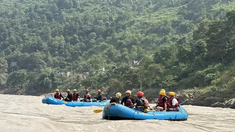 Rafting resumes on Trishuli River after floods