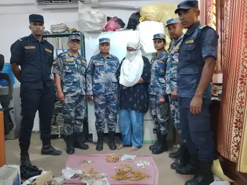 भैरहवामा २ करोड ५१ लाखभन्दा बढी मूल्यका सुनका गहनासहित महिला पक्राउ