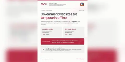 Serious security risk found in PHP, some government websites temporarily shut down