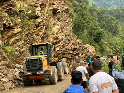 Floods, landslides block major highways in Bagmati, Gandaki and Karnali