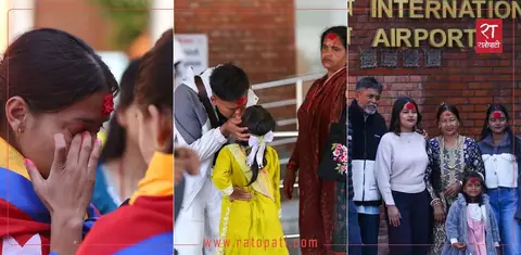 परिवारसँग टीका थाप्न नपाउनेहरू, टीकाकै दिन विमानस्थलमा बिदेसिनेको भीड