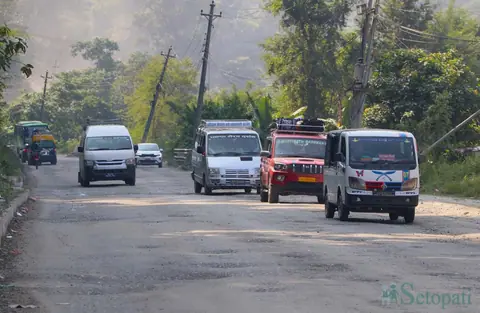 Traffic on Prithvi Highway lighter than usual during Dasain