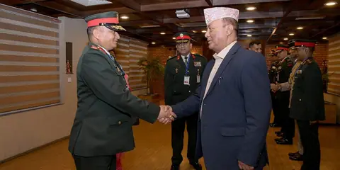 Army chief Sigdel visits UK; Baladhikrit KC takes acting charge