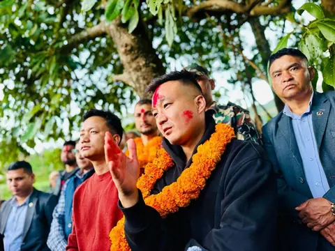 गोरखाको ज्यामिरेघाटमा पक्की पुल बनाउने गृहमन्त्रीको प्रतिबद्धता